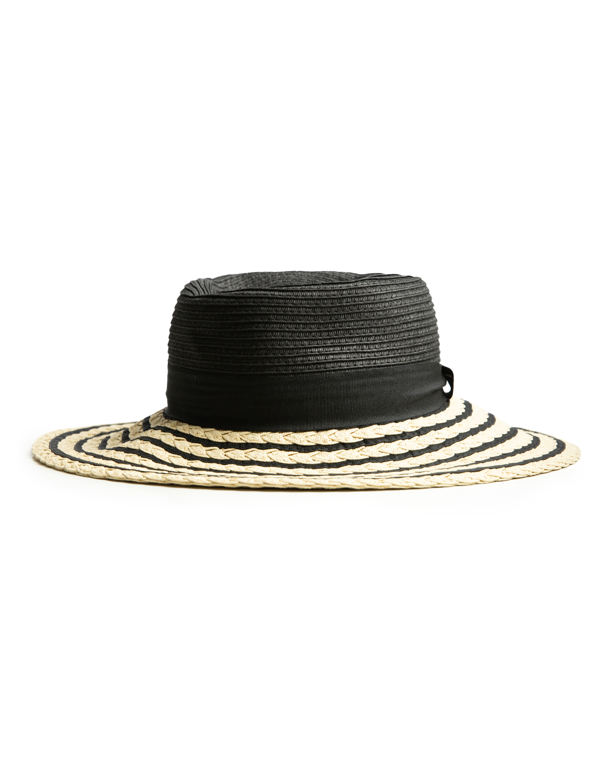 Macy Braid Hatt Svart/Beige