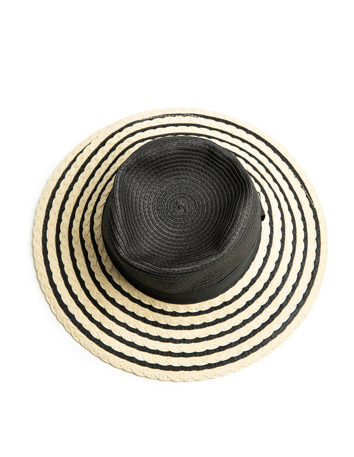 Macy Braid Hatt Svart/Beige