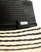 Macy Braid Hatt Svart/Beige