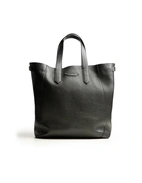 Tote Bag Präglat Läder Svart One Size