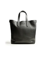 Tote Bag Präglat Läder Svart One Size