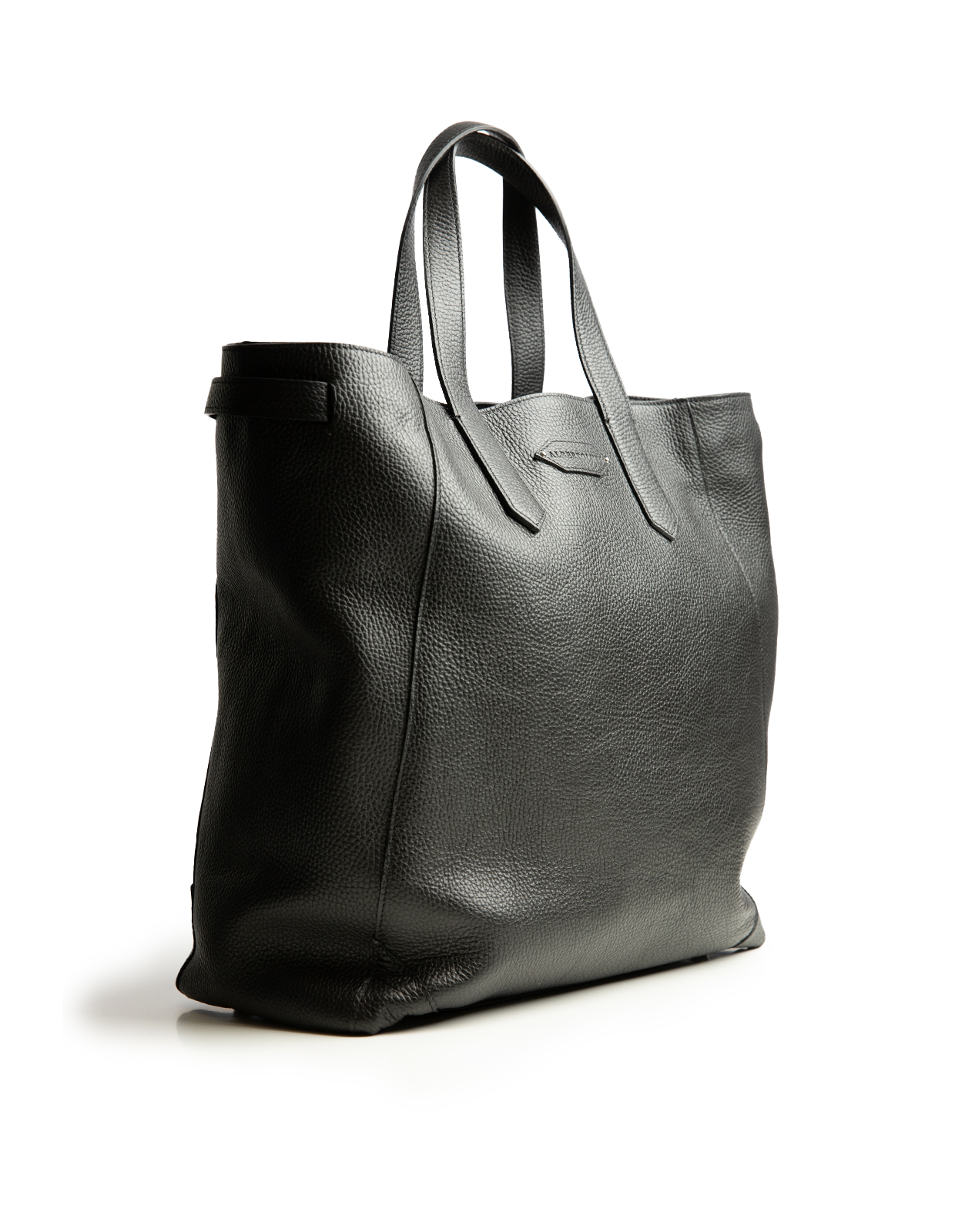 Tote Bag Präglat Läder Svart One Size