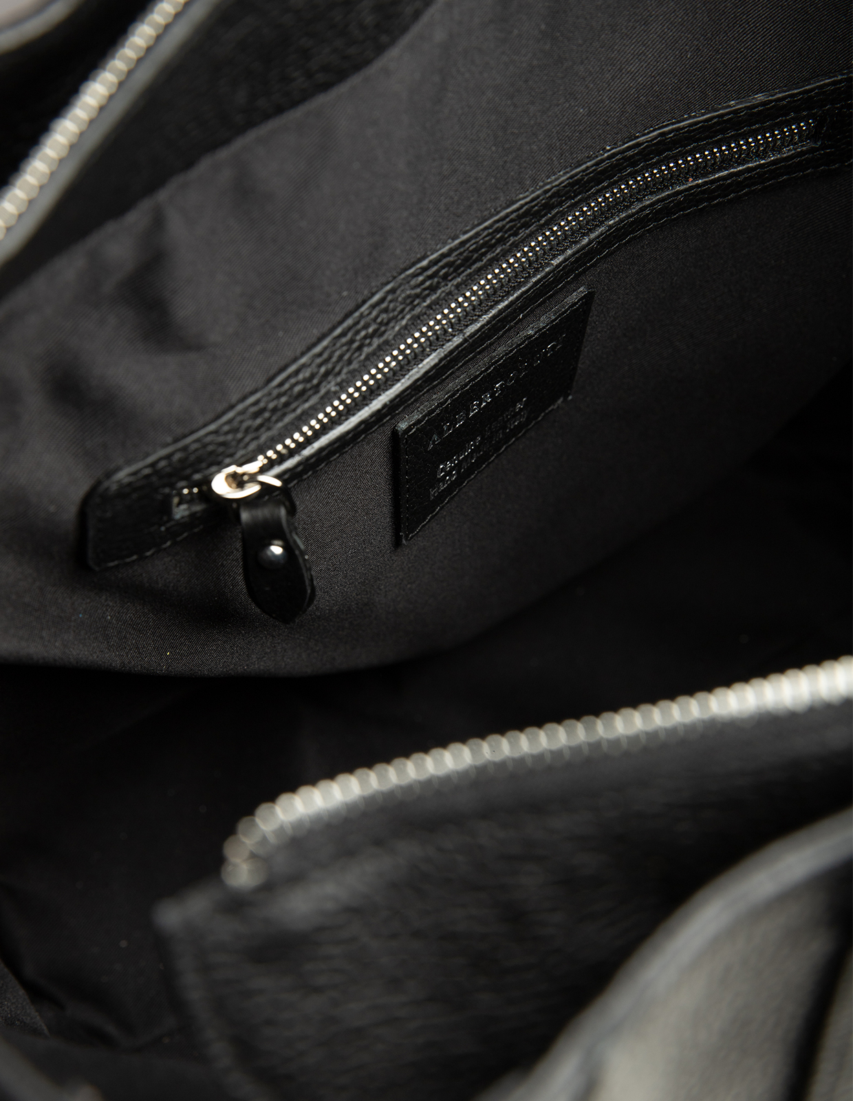 Tote Bag Präglat Läder Svart One Size