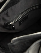 Tote Bag Präglat Läder Svart One Size