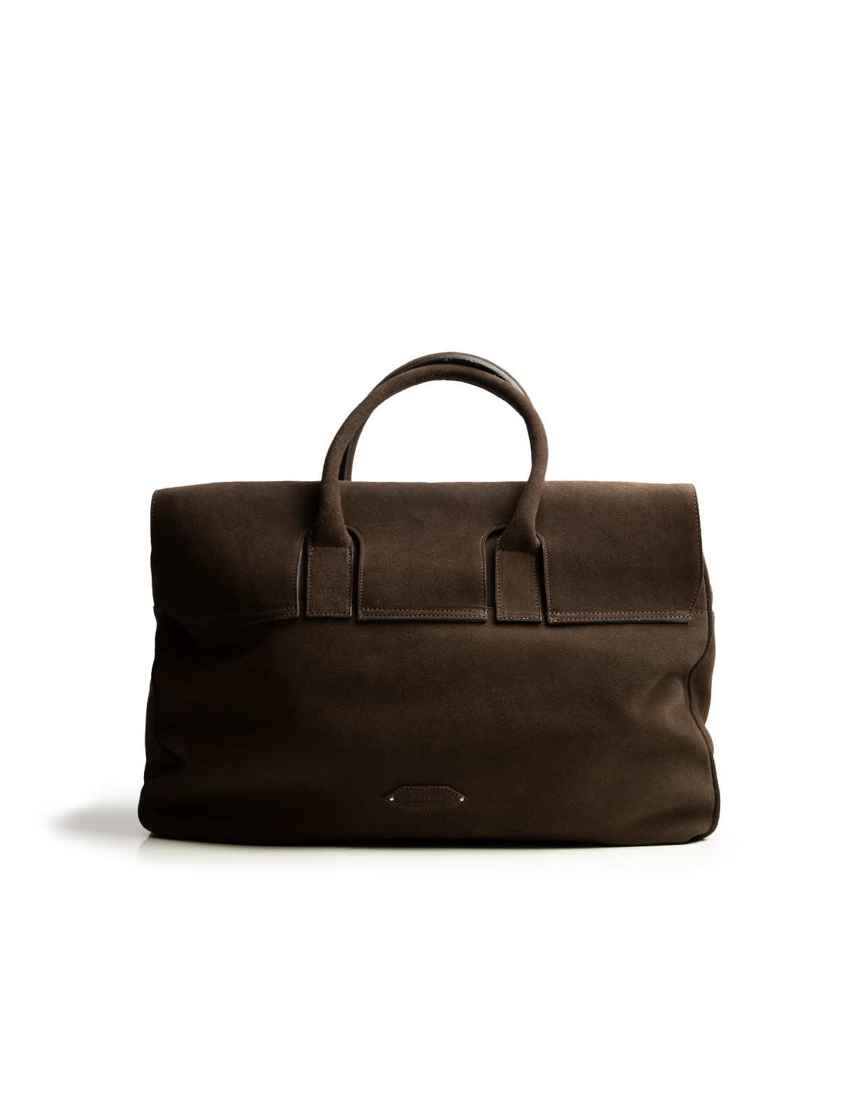 Väska Mocka Mörkbrun One Size