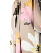 Voluminous Klänning Beige Blommig S