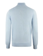 Half Zip Tröja Merinoull Ljusblå XXL