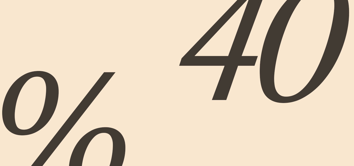 40%