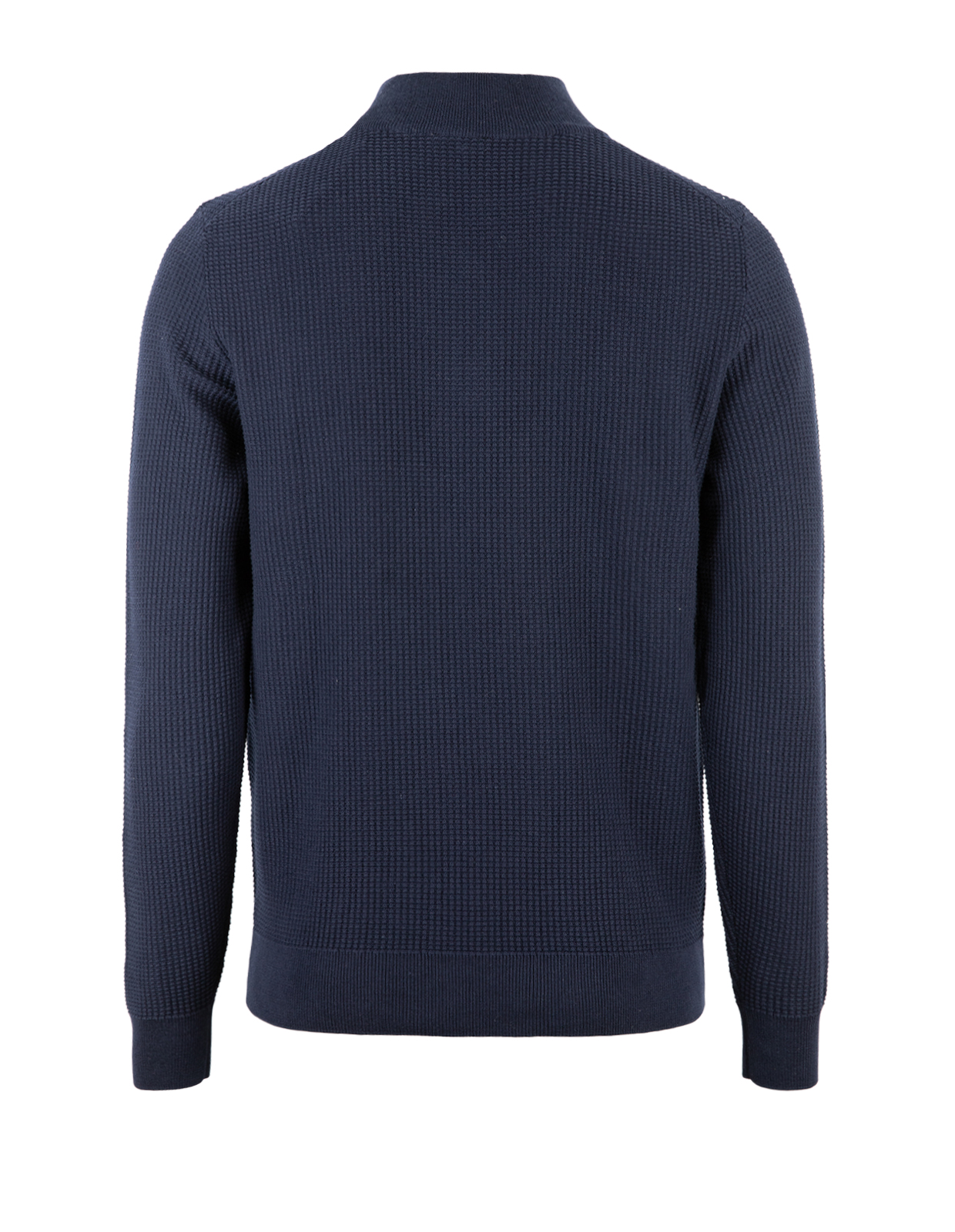 Tröja Half Zip Bomull Navy