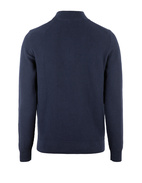 Tröja Half Zip Bomull Navy M
