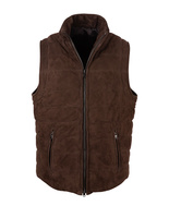 Suede Vest Padded Moro
