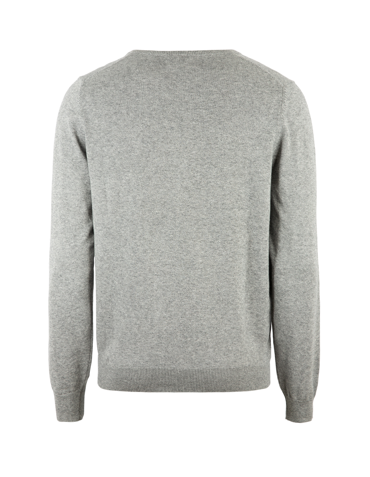 Rothwell Tröja V-ringad Bomull Cashmere Grå Melerad