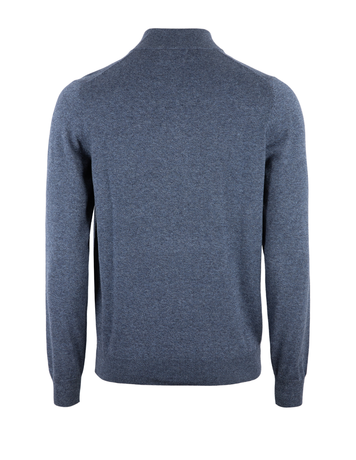 Selhurst Half Zip Bomull/Cashmere Mörkblå Melerad