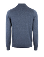 Selhurst Half Zip Bomull/Cashmere Mörkblå Melerad 52