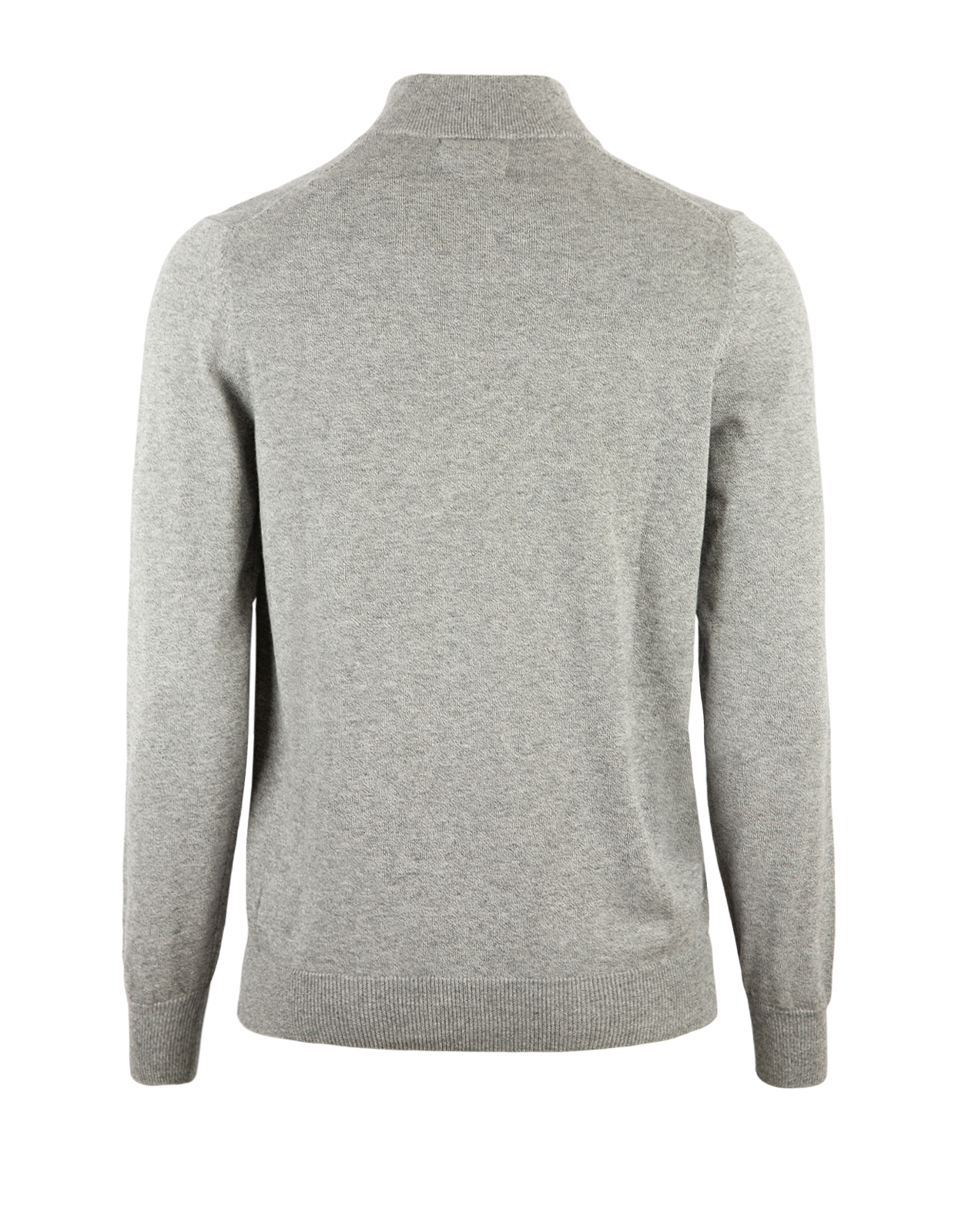 Selhurst Half Zip Bomull/Cashmere Grå Melerad