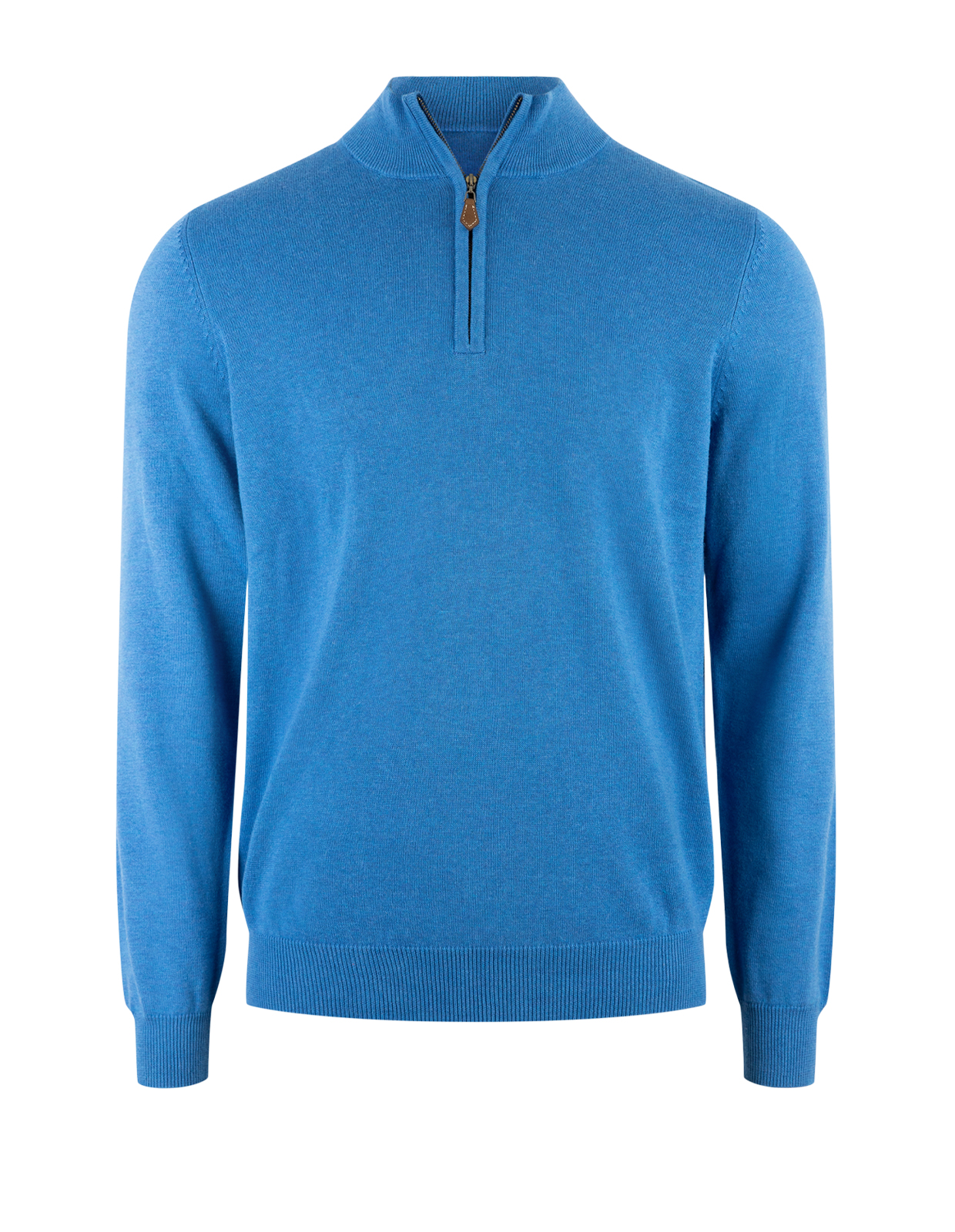 Selhurst Half Zip Bomull/Cashmere Klarblå