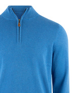 Selhurst Half Zip Bomull/Cashmere Klarblå 54