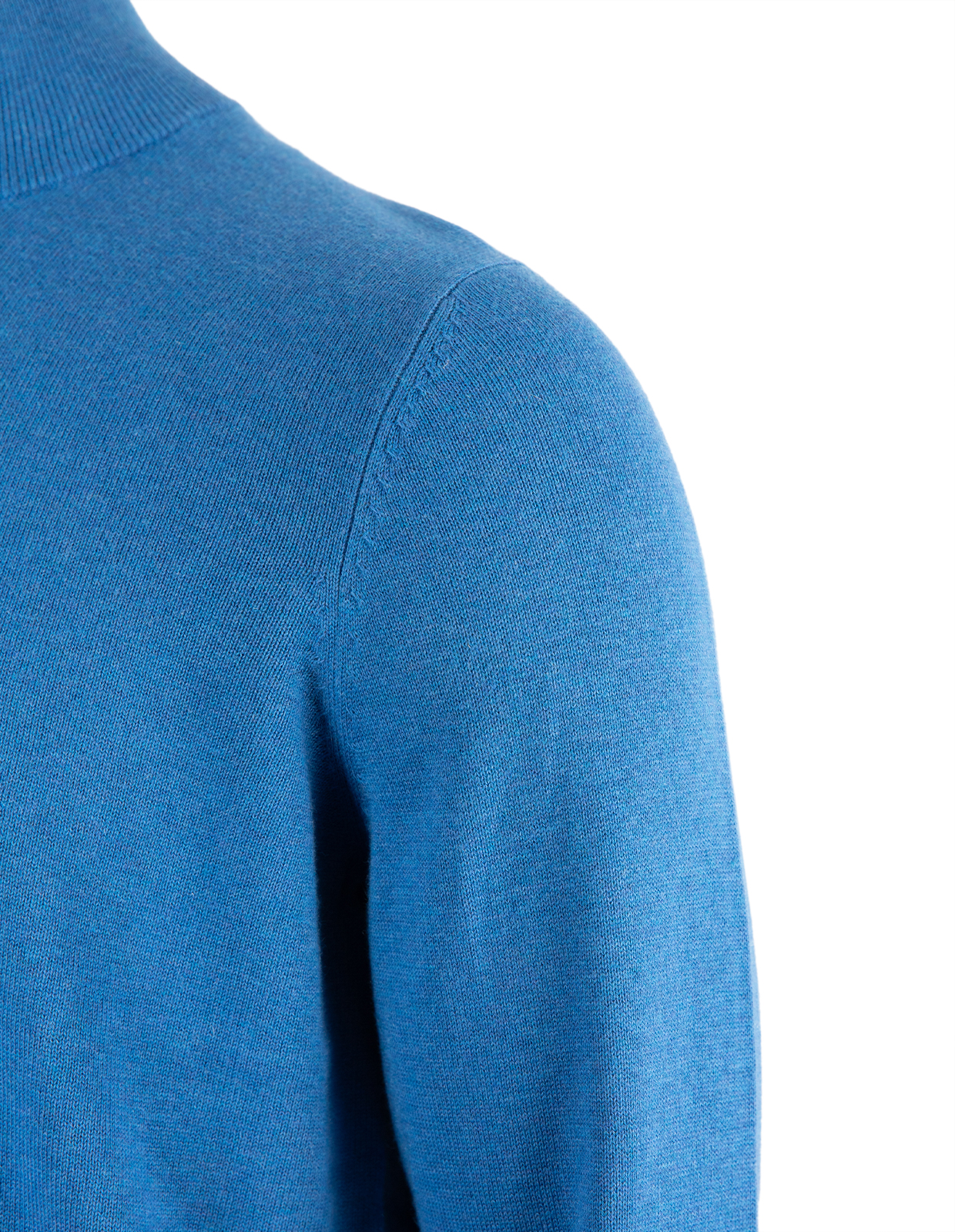 Selhurst Half Zip Bomull/Cashmere Klarblå 54