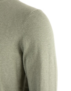 Tröja Rundhals Ärmpatch Bomull Cashmere Grön XL