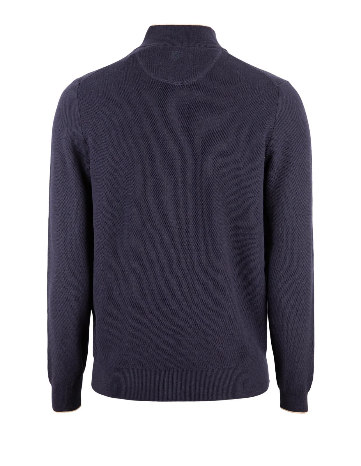 Tröja Halvzip Bomull Navy