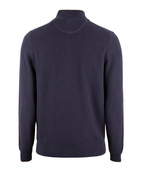 Tröja Halvzip Bomull Navy M