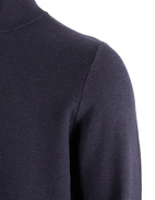 Tröja Halvzip Bomull Navy M