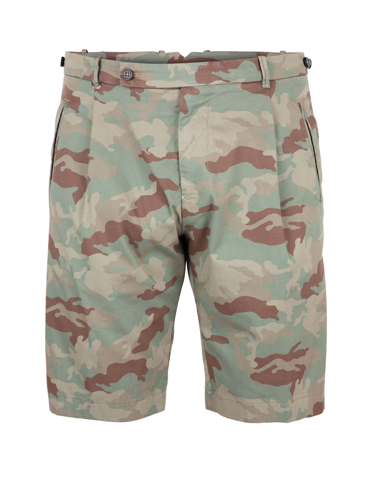 Bermuda Pleats Shorts Camo