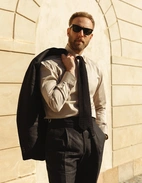 Sartorial Jacket Linne Svart