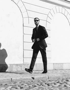 Sartorial Jacket Linne Svart