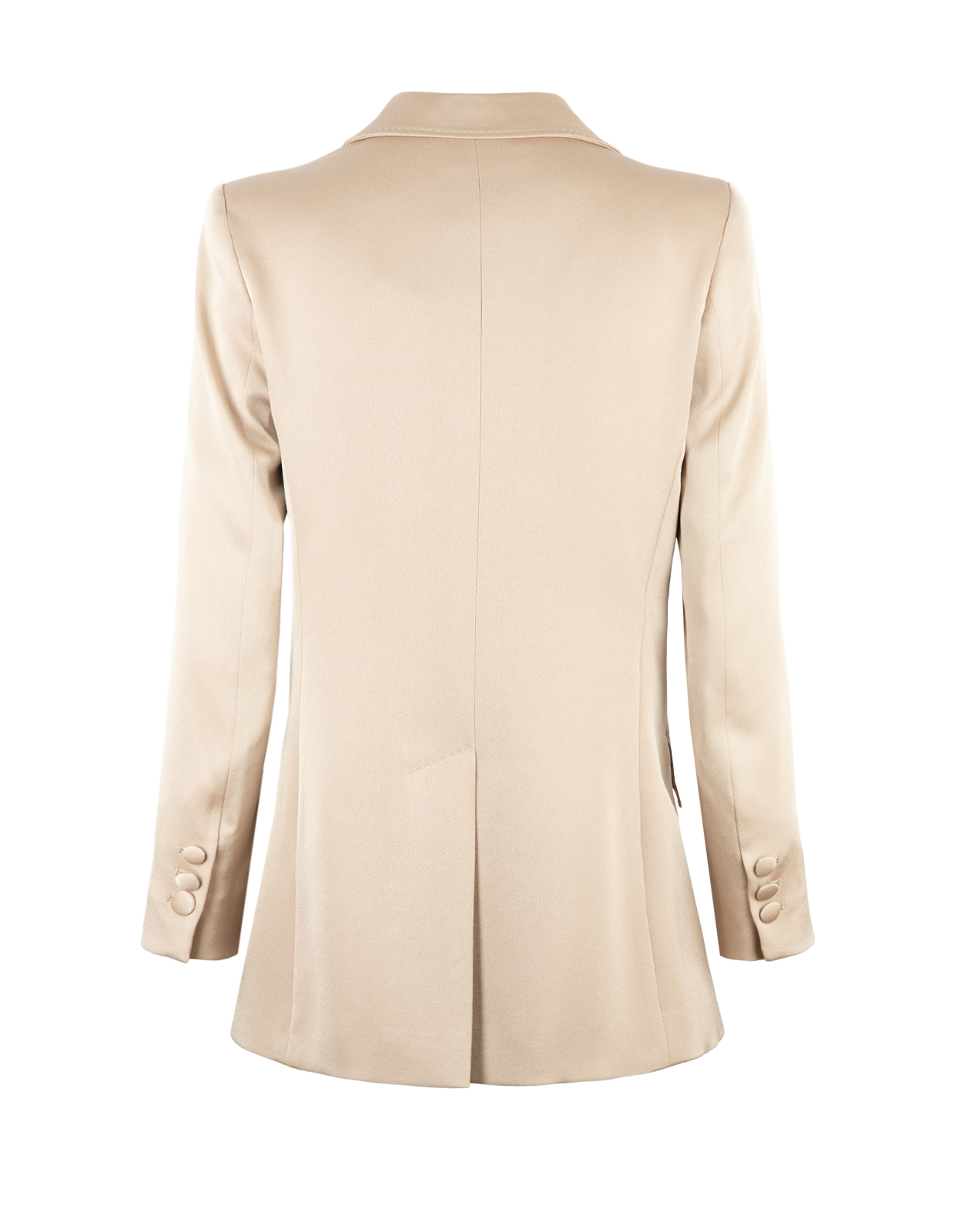 Cognac Kavaj Satin Guldbeige