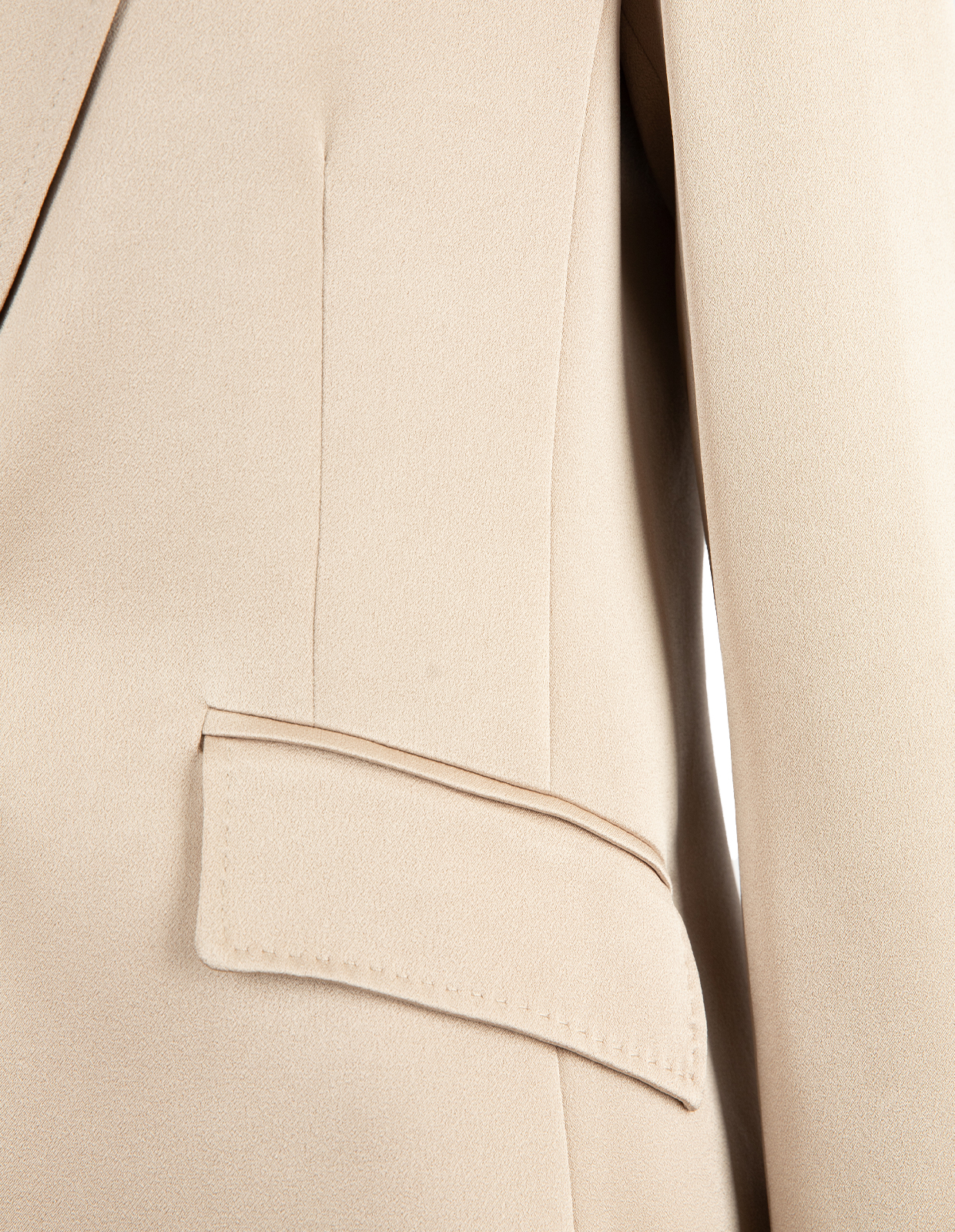 Cognac Kavaj Satin Guldbeige