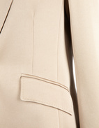 Cognac Kavaj Satin Guldbeige