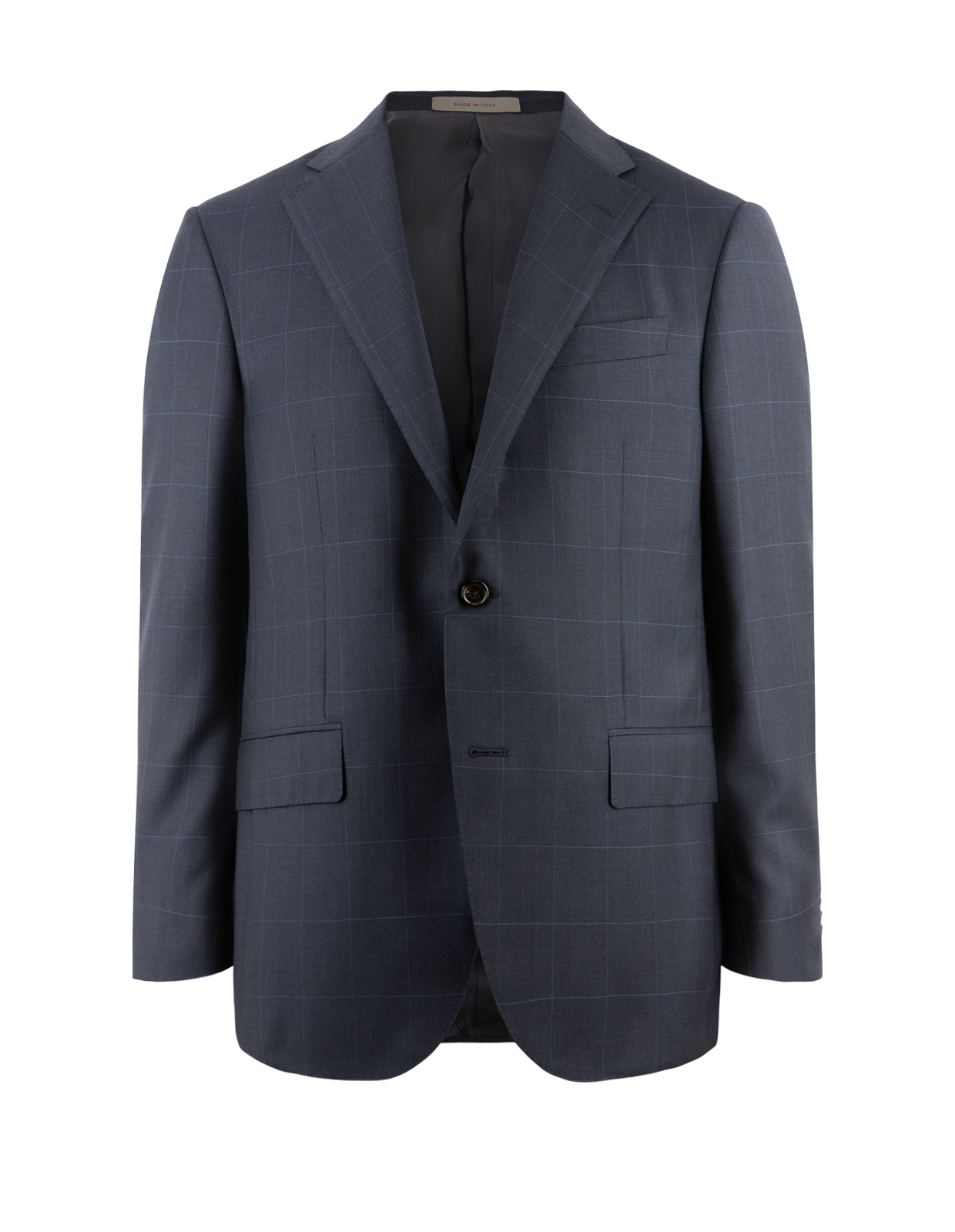 Leader Kostym Ull Glencheck Navy
