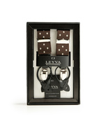 Klassiska Hängslen Brun Prickig