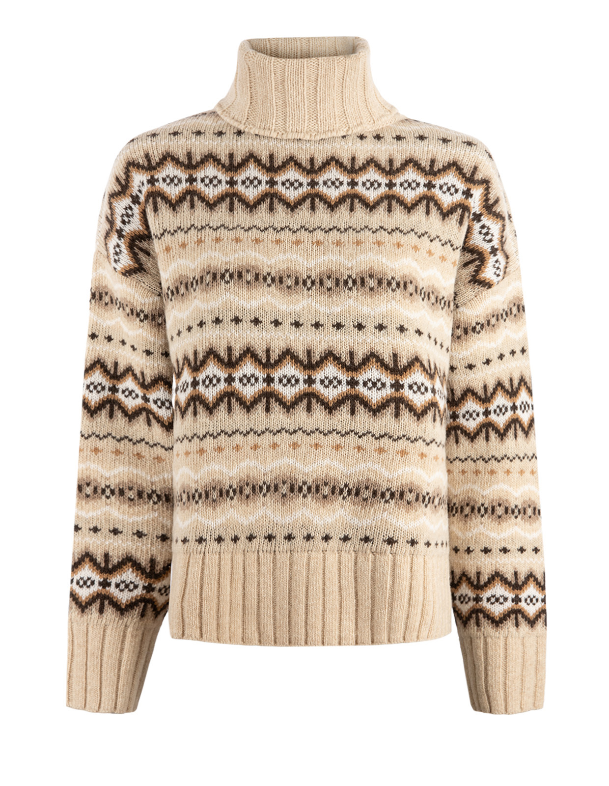 Helen Tröja Beige Mönstrad