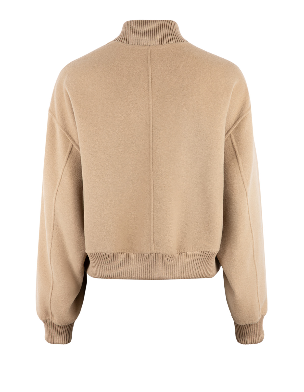Zelante Baseballjacka Ull Beige