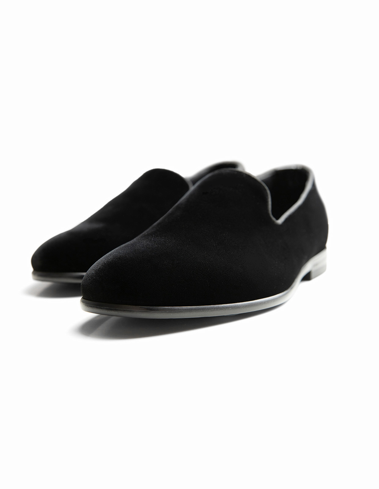 Loafer Sammet Svart