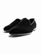 Loafer Sammet Svart