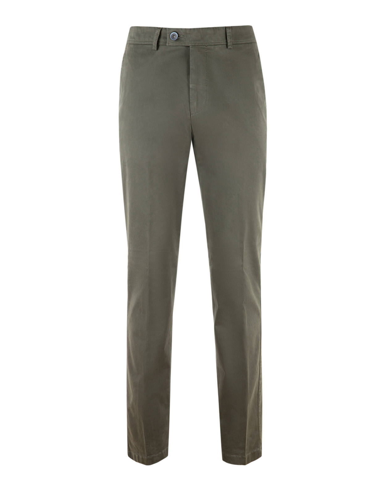 Regular Chinos Höst Bomull Stretch Olivgrön