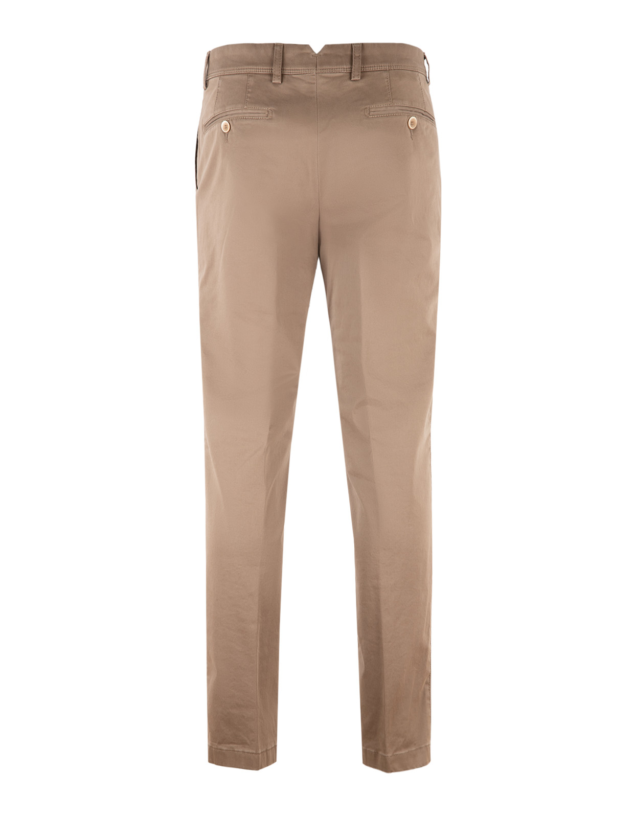 Regular Chinos Höst Bomull Stretch Mellanbrun