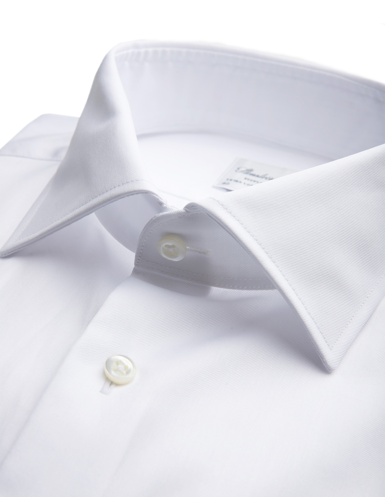 Regular Skjorta Twofold Bomull Vit 48