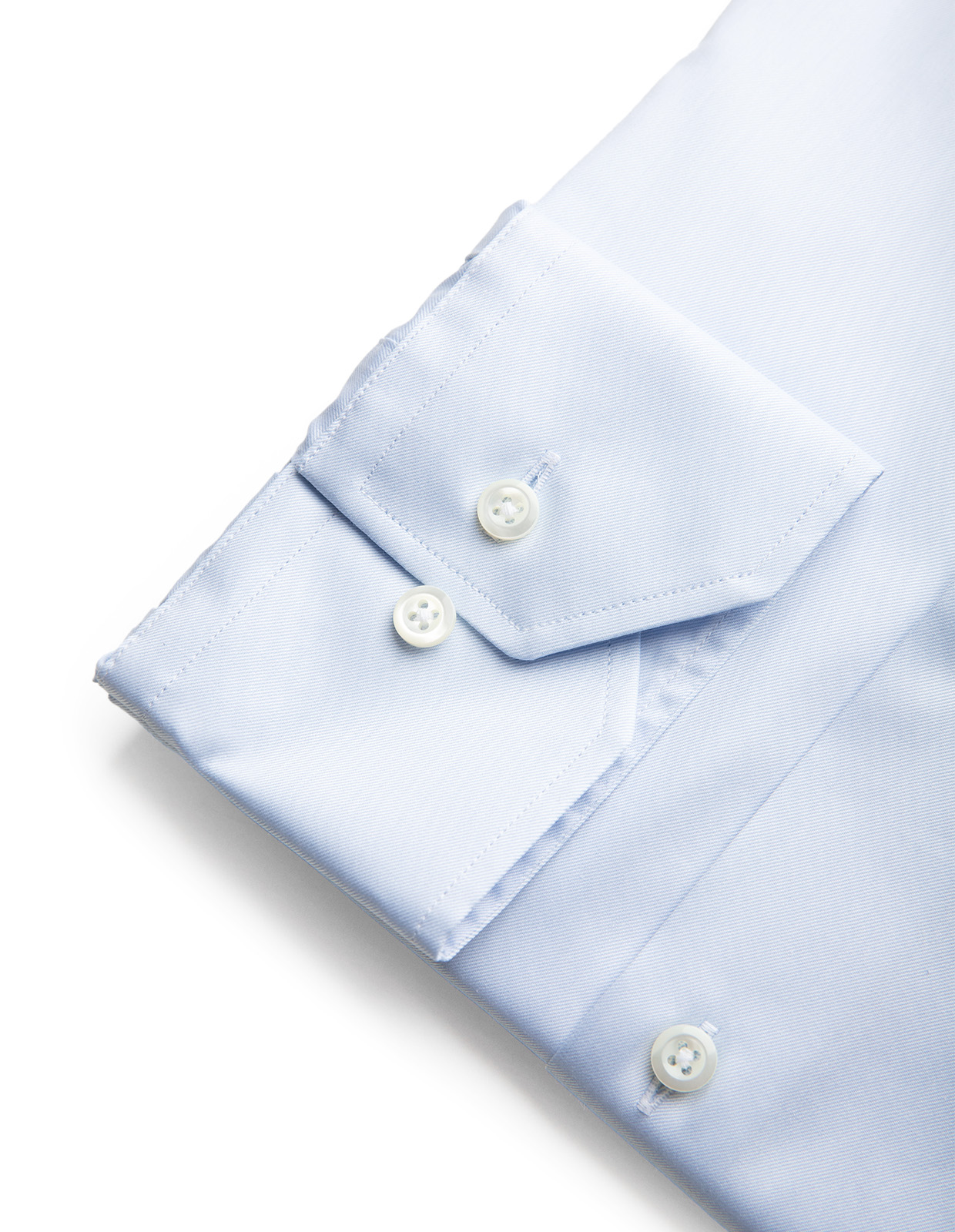 Regular Skjorta Twofold Bomull Ljusblå 48