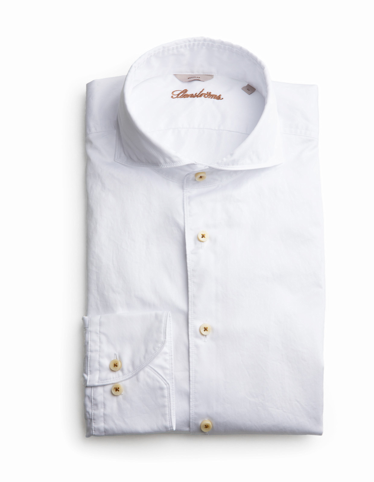 Regular Casual Skjorta Twofold Vit