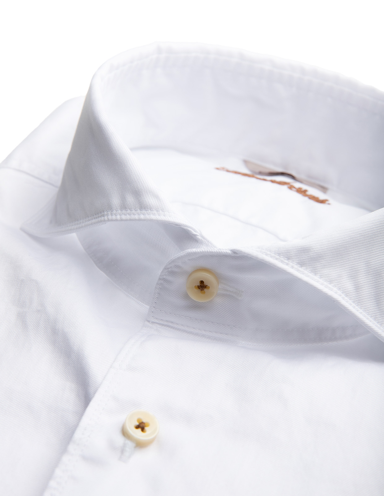 Regular Casual Skjorta Twofold Vit XXL