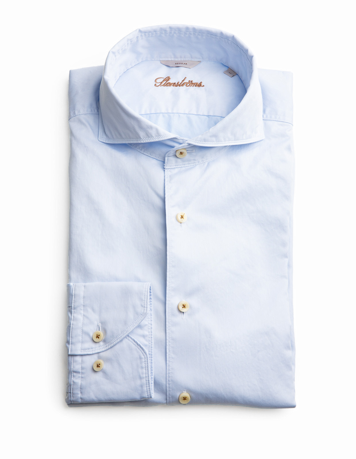 Regular Casual Skjorta Twofold Ljusblå