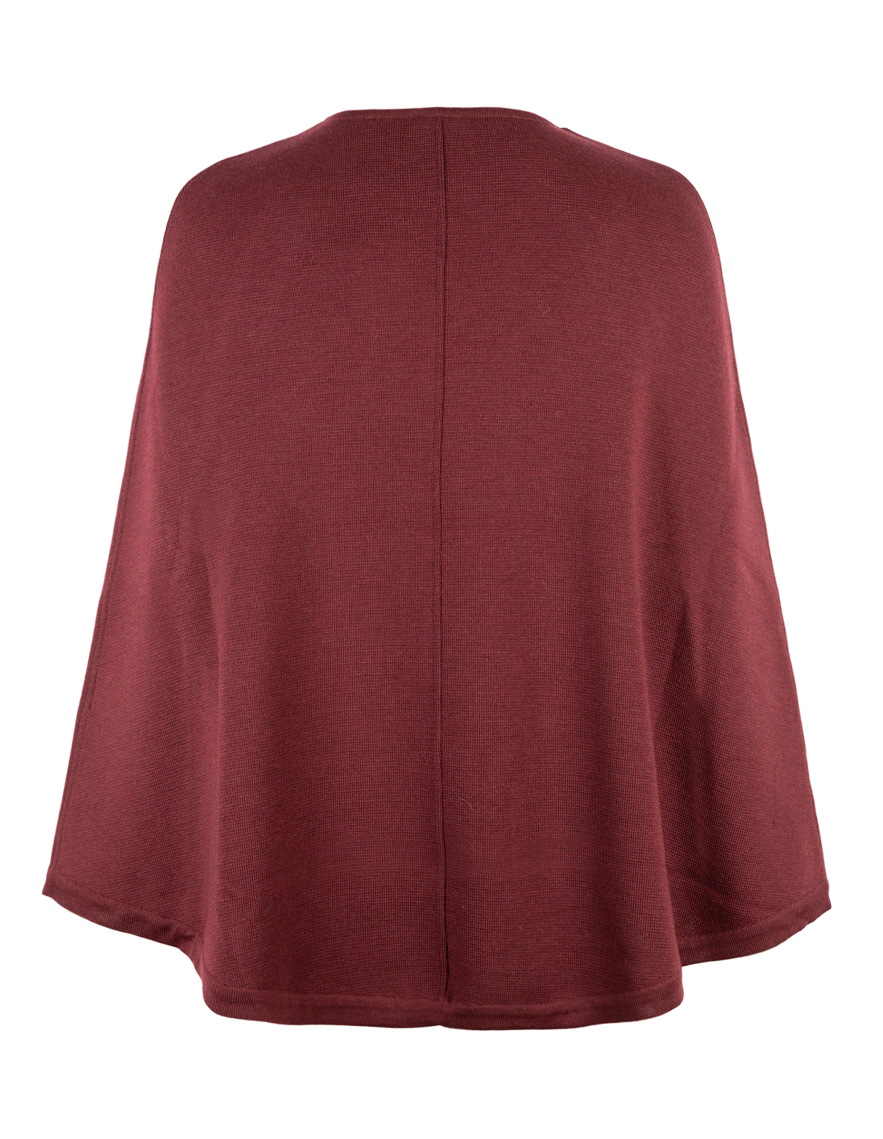 Mary Poncho Merinoull Vinröd