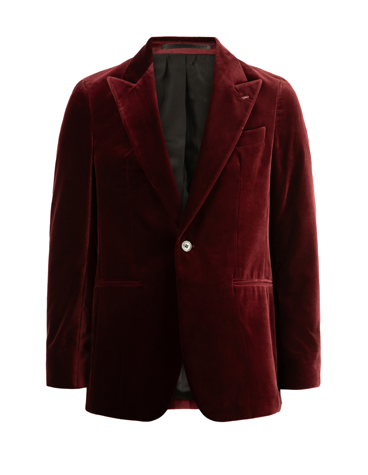 Firenze Kavaj Sammet Vinröd