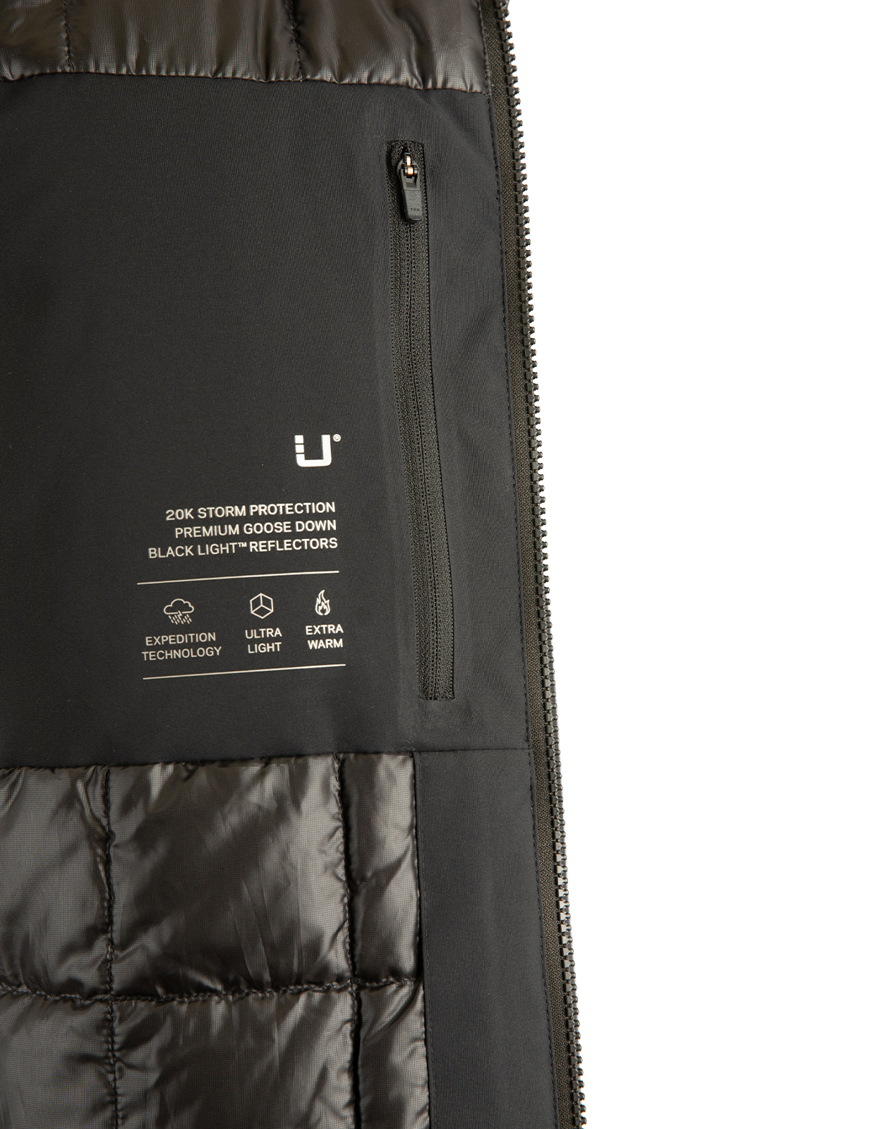 Quantum Rock Dun Svart 3XL