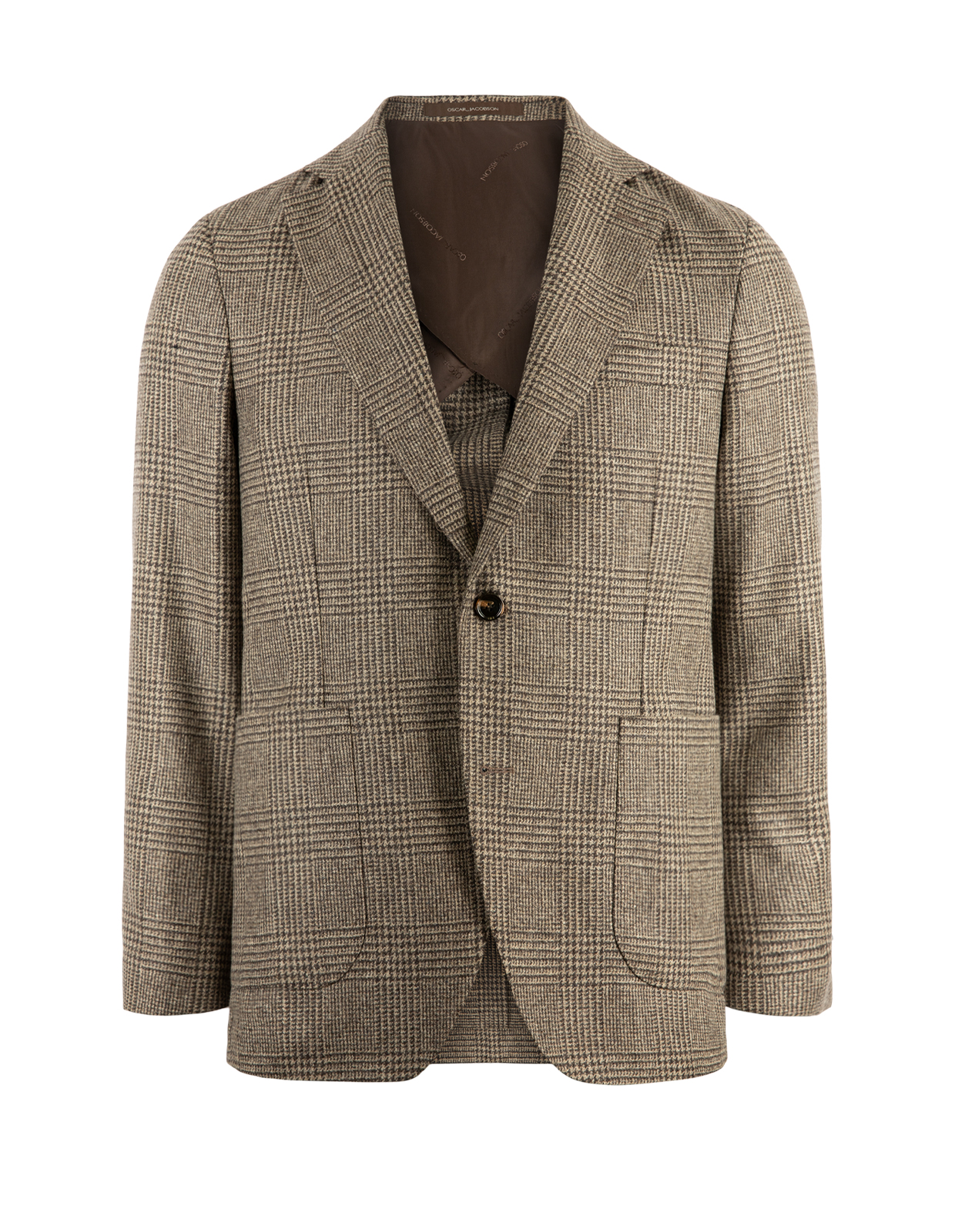 Ferry Patch Kavaj Ull Glencheck Beige