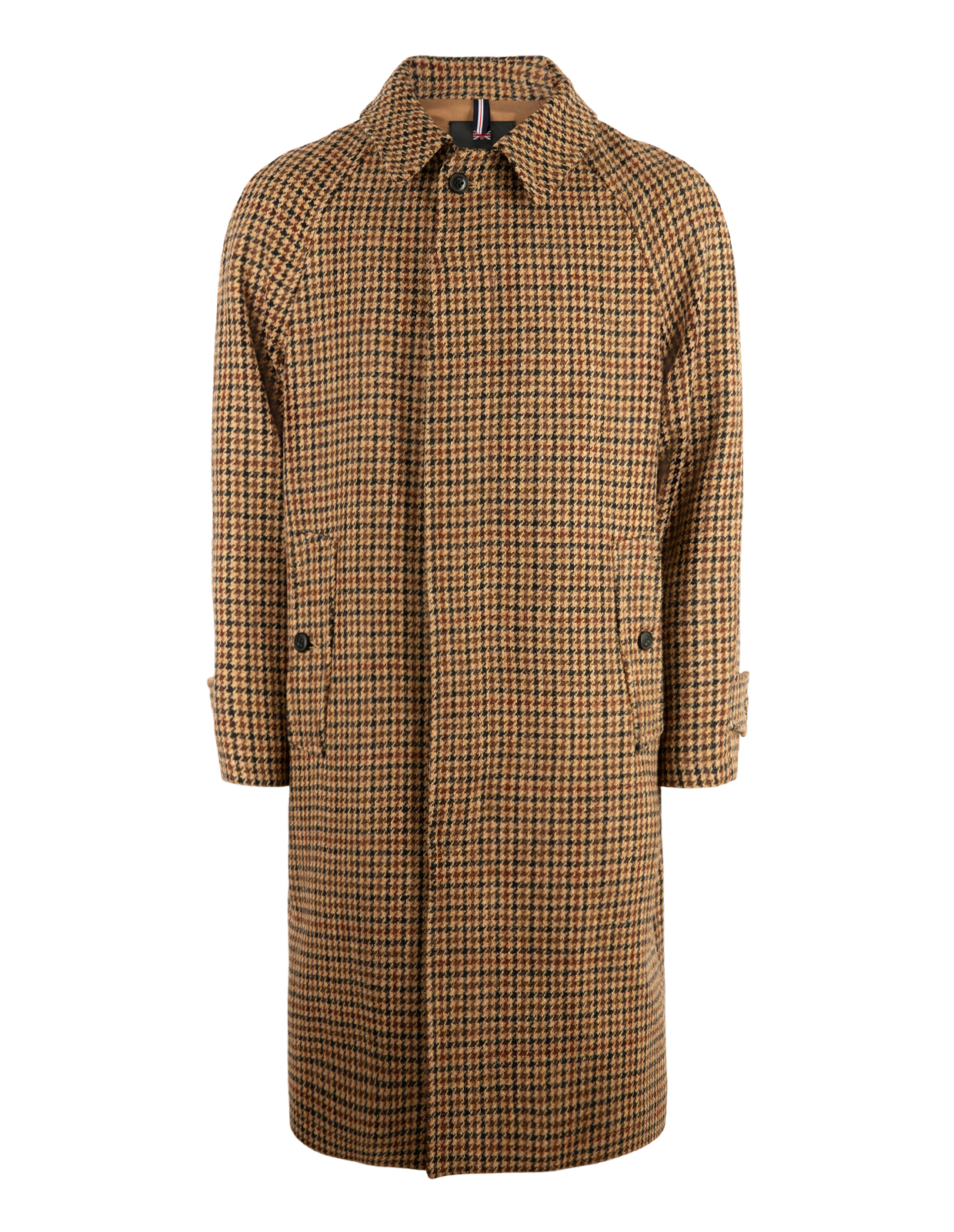 Mac Raglan Rock Harris Tweed Brun